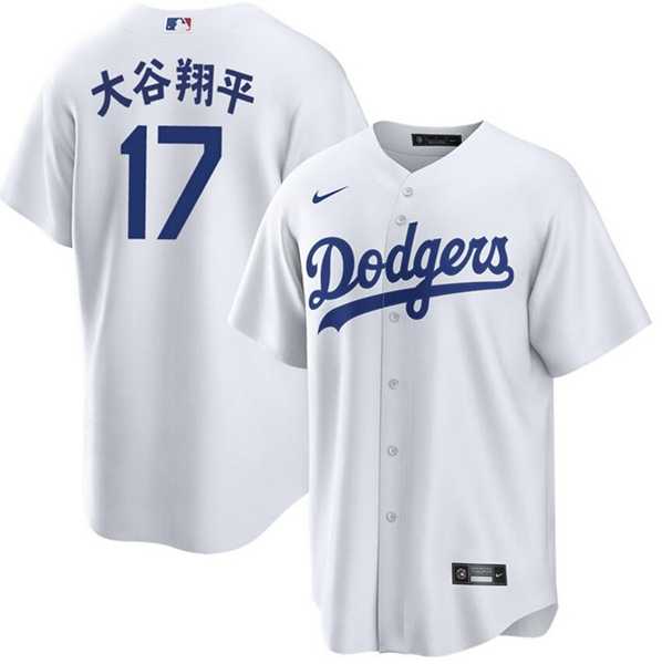 Mens Los Angeles Dodgers #17 White Cool Base Stitched Jersey Dzhi->los angeles dodgers->MLB Jersey